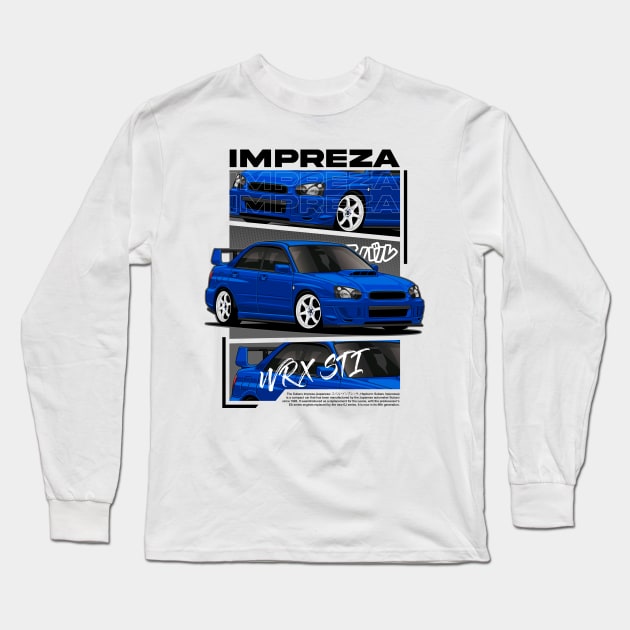 Subaru Impreza WRX STI (Blobeye) Long Sleeve T-Shirt by squealtires